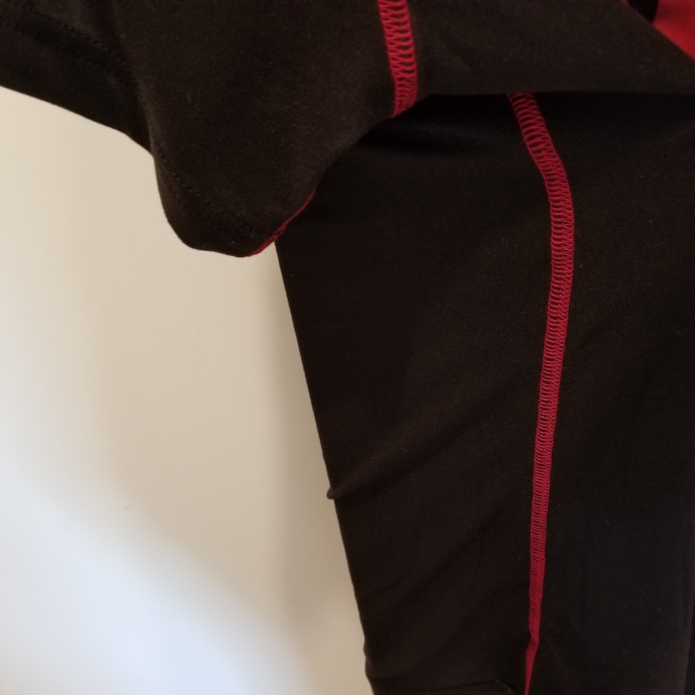 COPY - Tapout Black Red Polyester Spandex Shirt - Picture 3 of 3